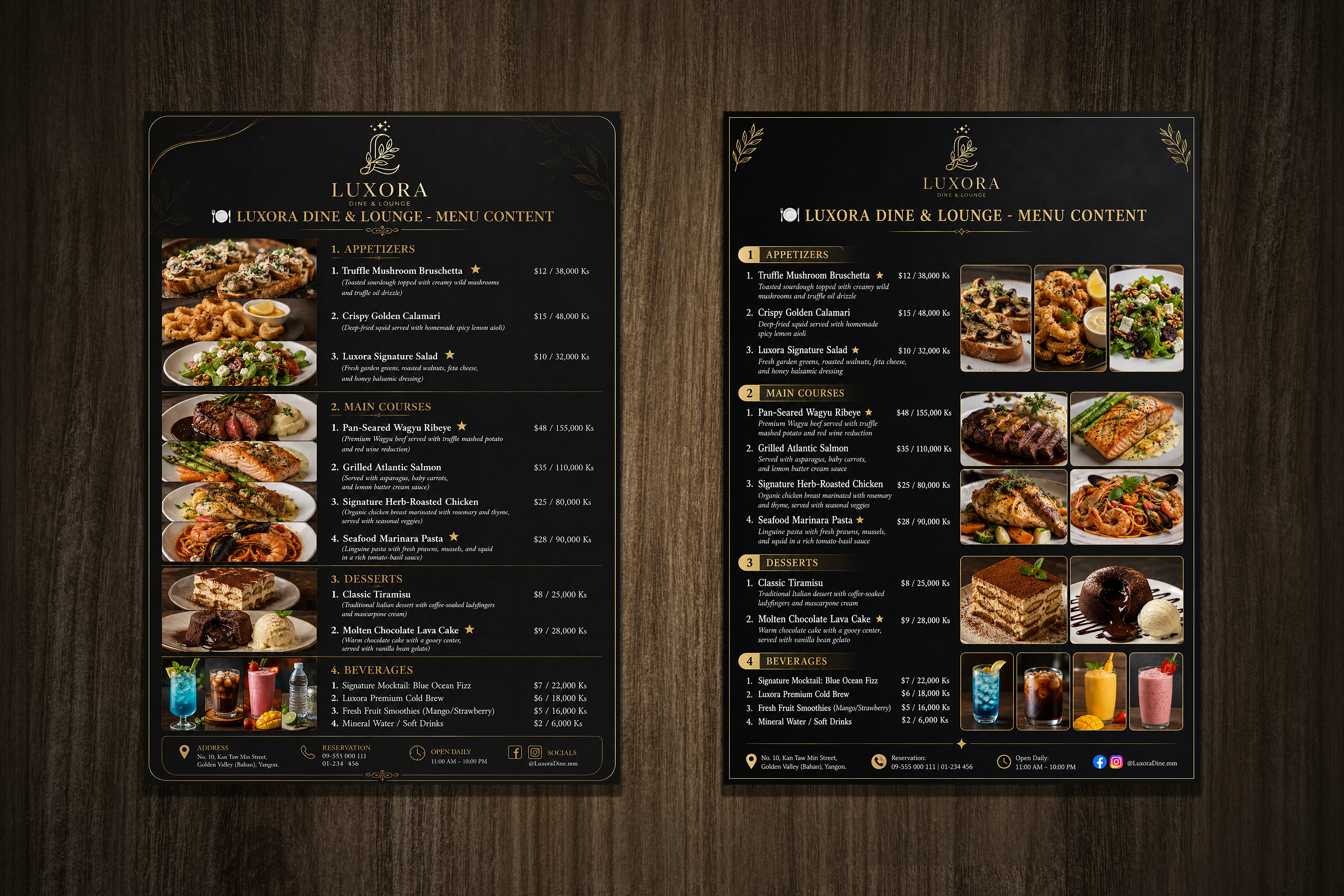 Menu Card